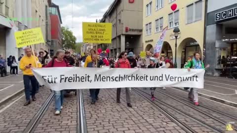 Freiburg, Germany: Anti government and energy protests Sept. 24, 2022