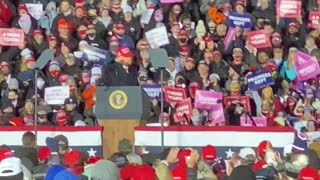 Donald Trump Election Day 2020 "We love you crowd chant"