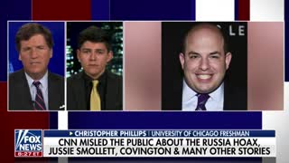 Christopher Phillips tells Tucker Carlson what motivated him to confront Brian Stelter
