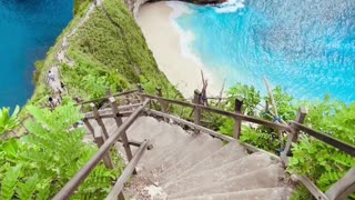 Stairs Lead to Spectacular Beach