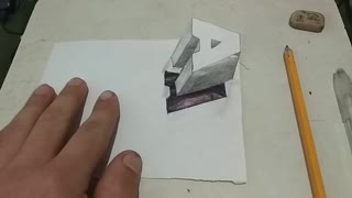 Cool Trick Art Drawing 3D on paper