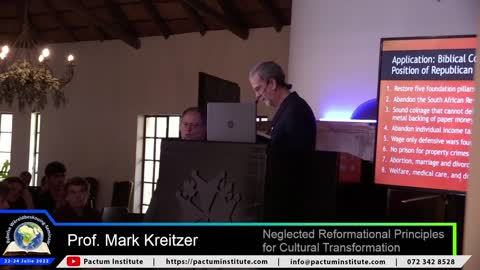 Neglected Reformational Principles for Cultural Transformation - Mark Kreitzer