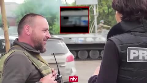 Deutscher Fernsehsender dreht Video mit Ukraine-Panzer mit Hakenkreuz