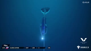 Freediver sets world record with stunning 120-metre-deep effort