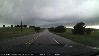 Lightning Striking During Drive