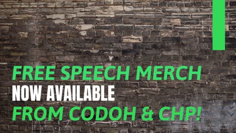 Free Speech Merch from CODOH/Castle Hill Publishers Now Available