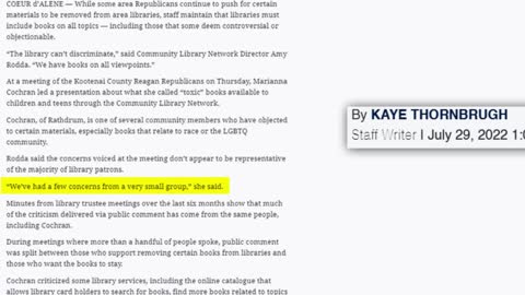 Community Library Director Rodda misquoted by CDA Press