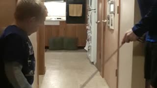 Father and Son Nail Quarantine Trick Shot
