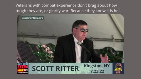 Scott Ritter in Kingston, NY: What war is really like