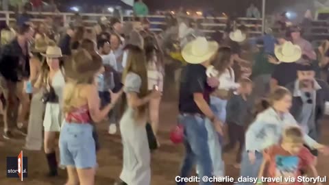 STEER CLEAR! Bull CHARGES into Crowd of People Dancing at Rodeo, Injuring Two