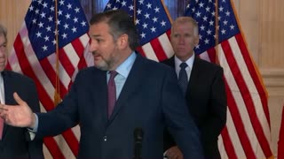 Ted Cruz SLAMS Podium During Response to "Gotcha" Mask Question