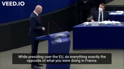 Must Watch - Croatian MEP Addressing French Pres Macron re. Mandatory Vaccination