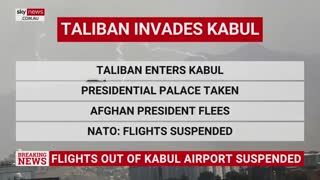 Taliban takeover of Kabul complete. Presidential palace seized.