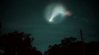 SpaceX launch lights up night sky in Florida