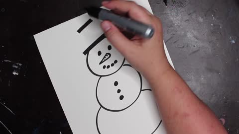 Painted Snowman