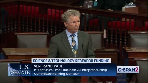 Senate Passes Dr. Rand Paul’s Motion to Stop Gain-of-Function Research Funding in China