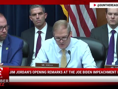 Watch Jim Jordan's Opening Remarks At The Joe Biden Impeachment Inquiry