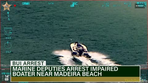 Slumped over boat operator arrested when he drives through a public swimming beach
