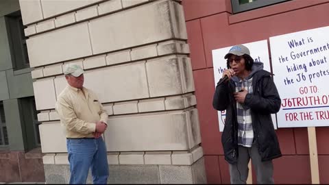 POWERFUL: Woman at J6 Peaceful Protest Spontaneously Speaks to the Crowd in D.C.