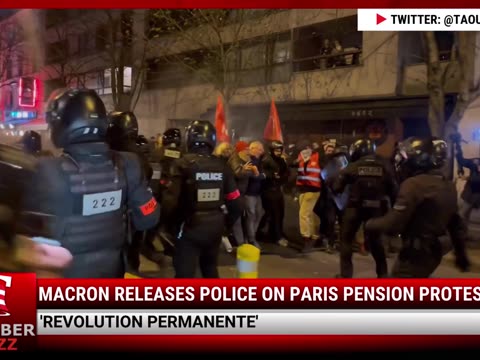 WATCH: Macron Releases Police On Paris Pension Protesters