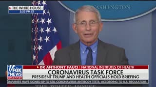 Fauci says he's speaking on his own