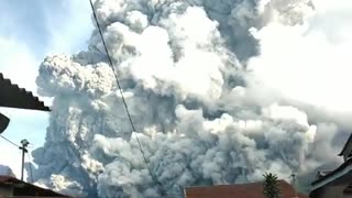 Intense Volcanic Eruption in Indonesia
