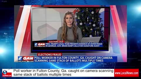 Fulton County Pol workers Scan Ballots multiple times