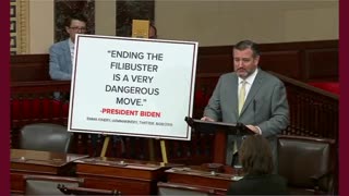 Cruz Uses Dems' Words To Defend The Filibuster: "Ending The Filibuster Is A Very Dangerous Move"