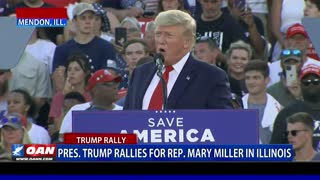 Pres. Trump rallies for Rep. Mary Miller in Illinois