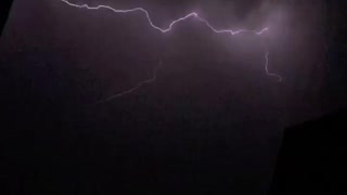 Amazing slow motion lightning footage caught on camera