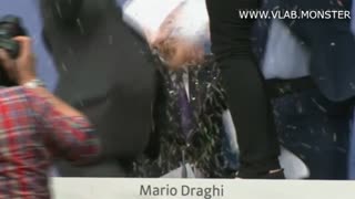 Mario Draghi Attacked by Protester at ECB Press Conference