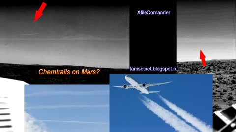 Chemtrails or vaporization of engines in the atmosphere of Mars