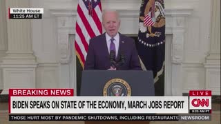 Was Joe Biden Eating During His Speech Today? (Listen to Him Crunch)