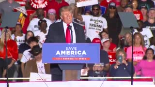 Former President Trump welcomes US Senate candidate Herschel Walker at 'Save America' rally