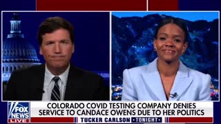 Candace Owens talks to Tucker Carlson about being denied a COVID test