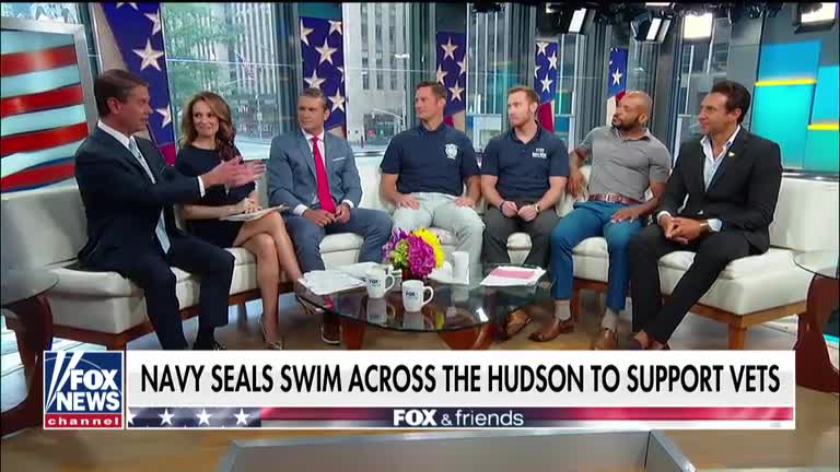 Pete Hegseth joined Navy SEALS for swim across Hudson
