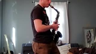 Finally found time to pick up my saxophone and practice