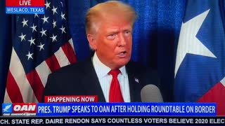 President Trump Interview Texas Border