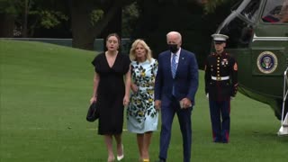 Biden arrives back at the White House after a weekend in Delaware