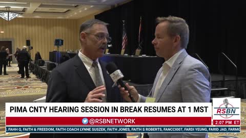 Rep. Mark Finchem Interview with RSBN at Pima County Hearing