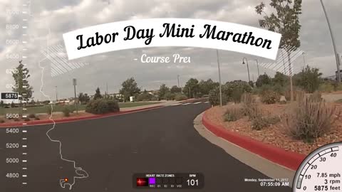 Labor Day Mini - Half Marathon Course With Metrics