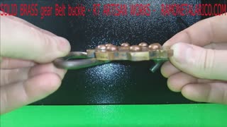 SOLID Brass gear belt buckle RT ARTISAN WORKS