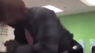 Student violently punches another student while others watch