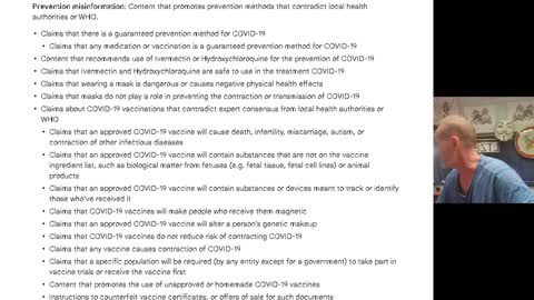 IJWT - Youtube's COVID 19 Medical Mis-Information Policy - They list the truth they wish hidden!!