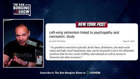 STUDY: Left-Wing Linked To Psychopathy, Narcissism