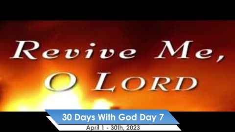 30 Days with God Day 10. Deep calleth unto the Deep