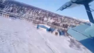 Passenger Films Rickety Biplane Crashing On Takeoff 03