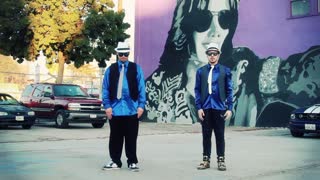 Dancing duo perform epic dubstep dance moves to Michael Jackson's 'Smooth Criminal'