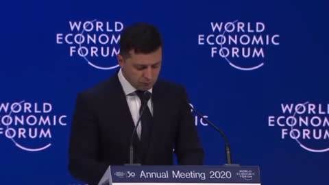 Ukrainian President Volodymyr Zelenskyy - Great Reset Advocate? - WEF 2020