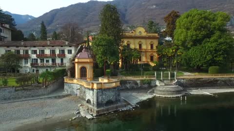 Drone footage Lake of como Italy 2021